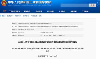 智慧健康養(yǎng)老信息系統(tǒng)集成服務(wù)迎來(lái)新機(jī)遇 第三批示范申報(bào)正式啟動(dòng)